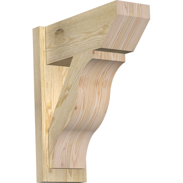 Ekena Millwork Funston Slat Rough Sawn Outlooker, Douglas Fir, 8"W x 20"D x 24"H OUT08X20X24FST06RDF - main